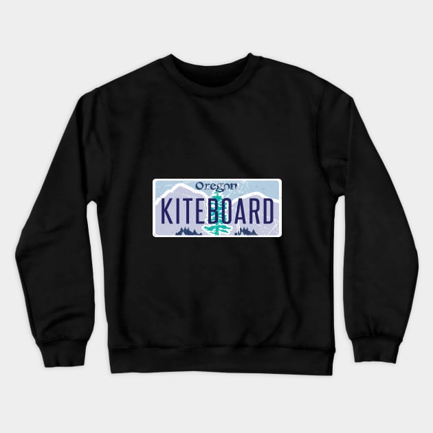 Oregon Kite Boarding Surfing With The Wind Crewneck Sweatshirt by grillingmontana